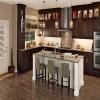 Merillat Classic Tolani Oak Kitchen with Cannonsburg Maple Island