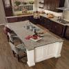 Classic Tolani Kona Oak Kitchen with Cannonsburg Maple Island in Cotton with Tuscan Accent