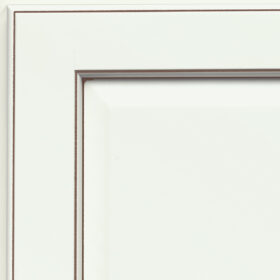 Example image of Dove White with Cocoa Highlight finish
